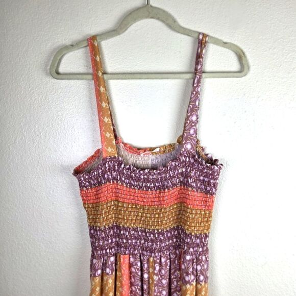 Women's Boho Boutique Patwork Pasel Wide Leg Colorful Patterned Maxi Romper - Picture 11 of 13